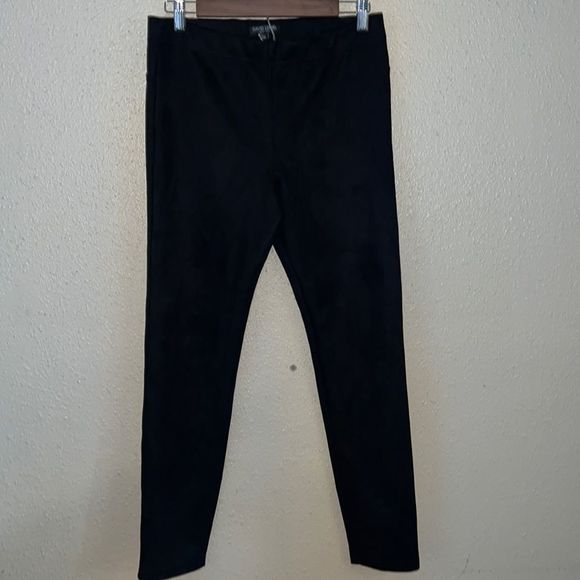 David Lerner Faux Suede Leggings - Picture 1 of 6